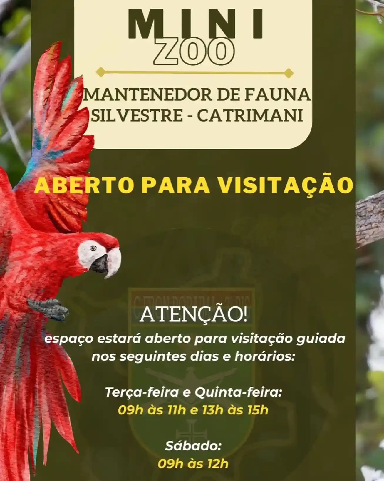 Visitação guiada no Mini Zoo do 7º BIS